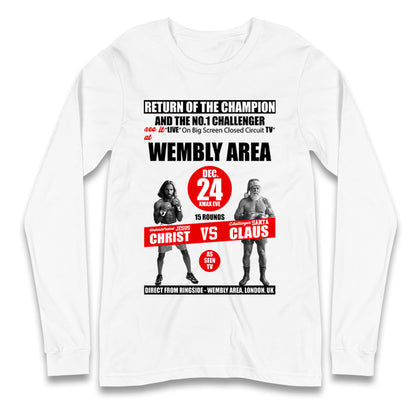 Jesus Christ Vs Santa Claus Longsleeve T Shirt