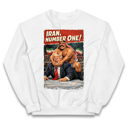 Donald Trump Iron Sheik Iran Wrestling Kids Jumper