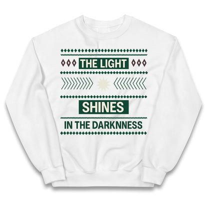 The Light Shines in the Darkness Kids Jumper