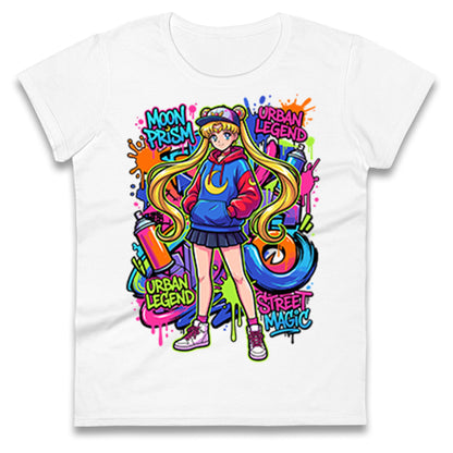 Moon Prism Power Ladies T Shirt