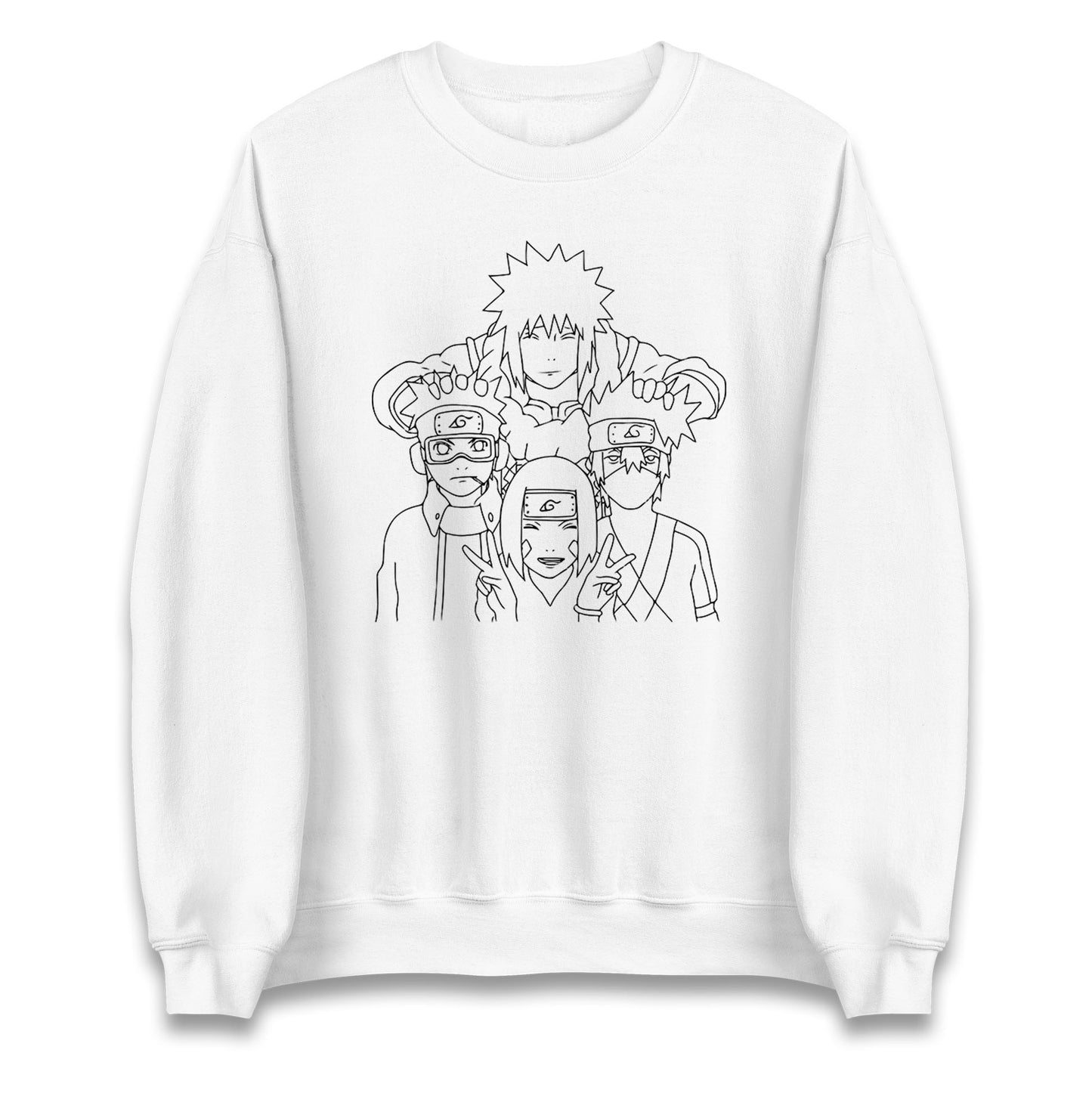 Naruto Shippuden Sweatshirt Minato Namikaze Kakashi Hatake Obito Uchiha Rin Nohara Top