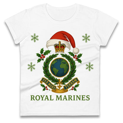 Royal Marines Christmas Ladies T Shirt