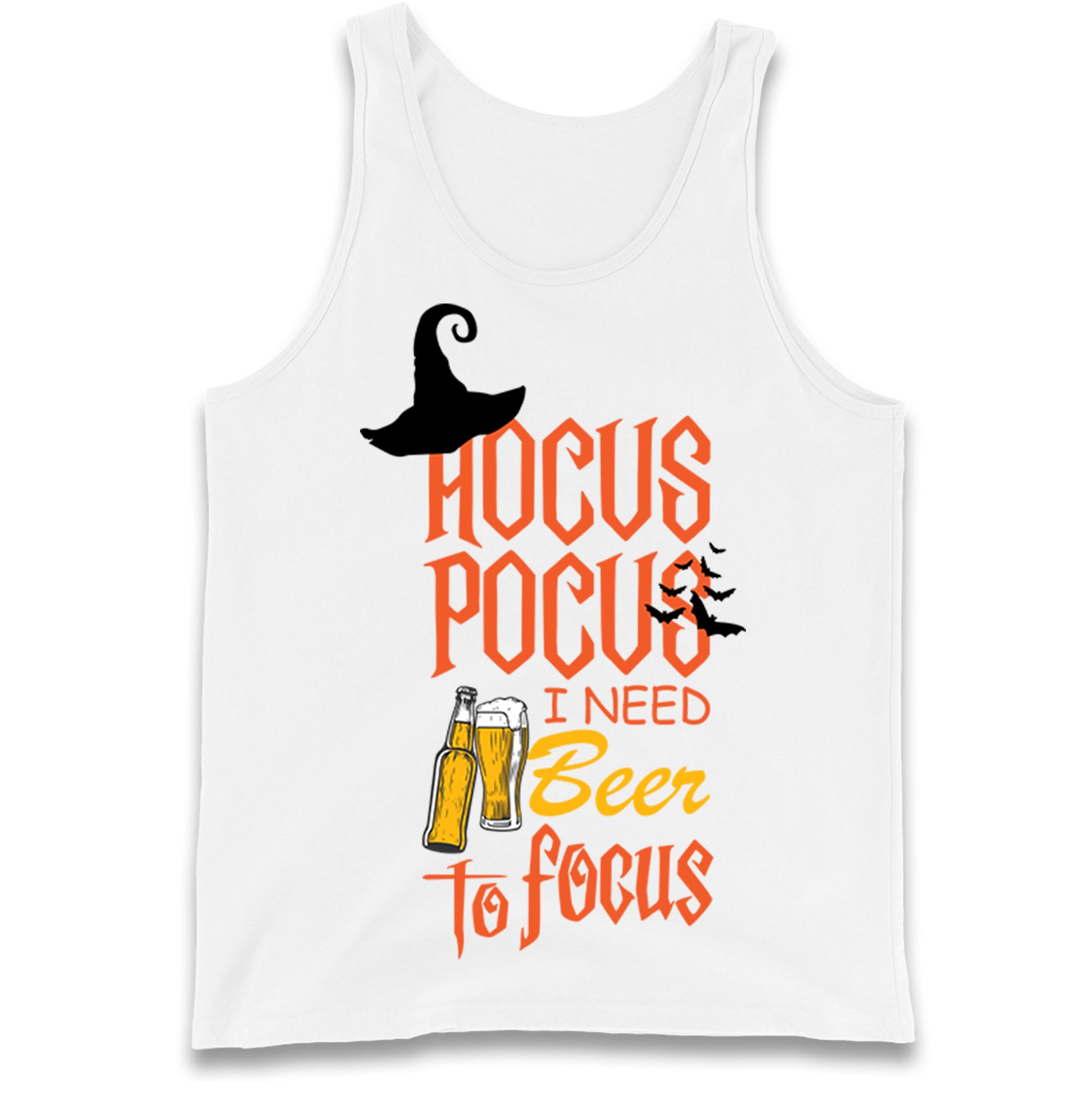 Hocus Pocus I Need Beer To Focus Tank Top
