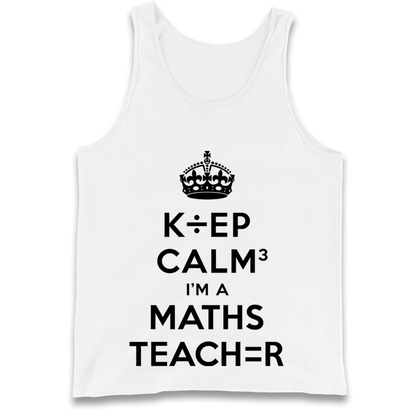 Keep Calm I’m A Maths Teacher Tank Top 
