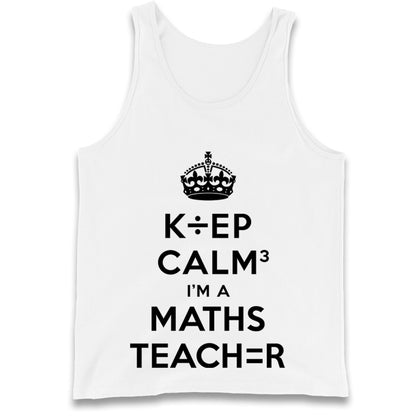 Keep Calm I’m A Maths Teacher Tank Top 