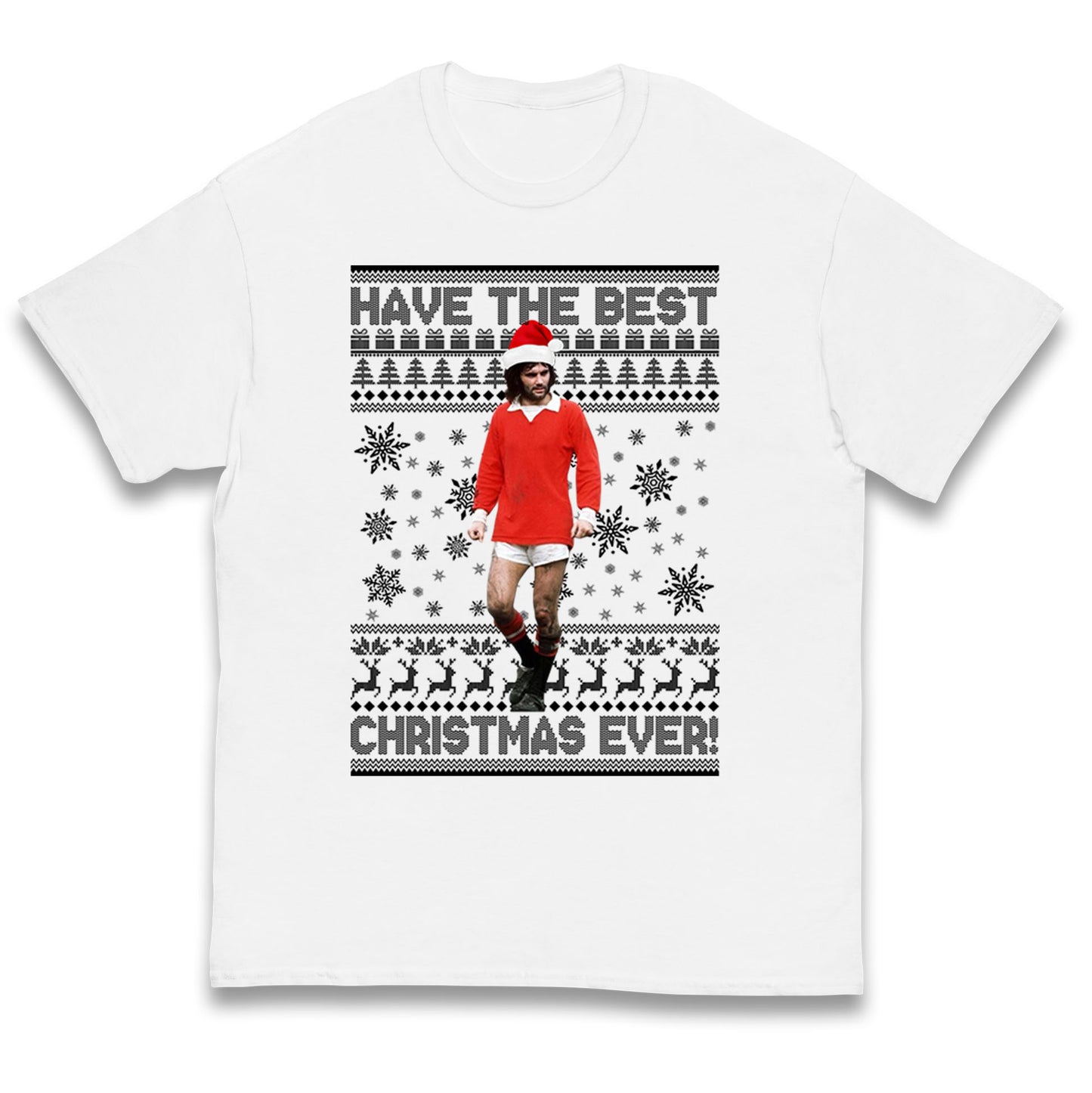 Christmas George Best Kids T Shirt