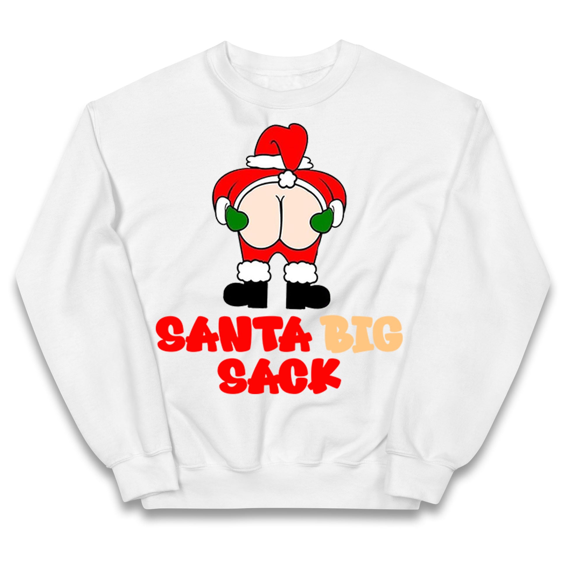 Christmas Santa Big Sack Funny Jumper