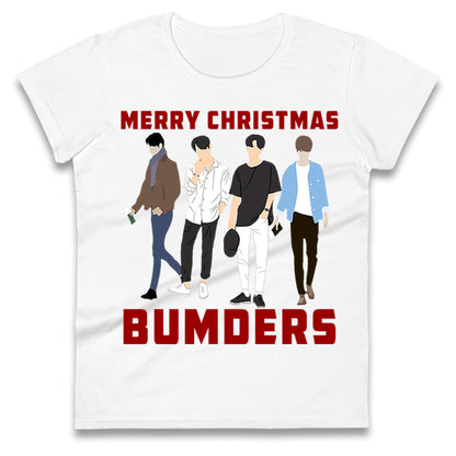 Merry Christmas Bumders The Inbetweeners Womens t shirt