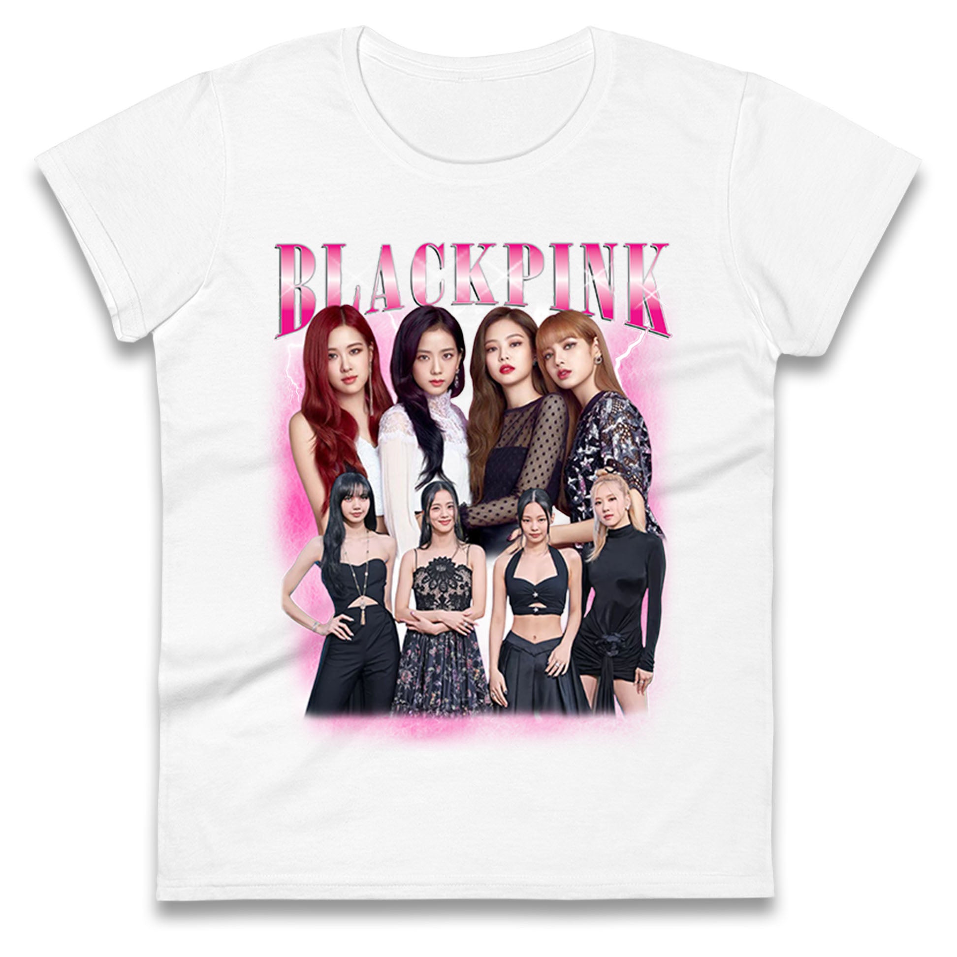 Black Pink Ladies T Shirt