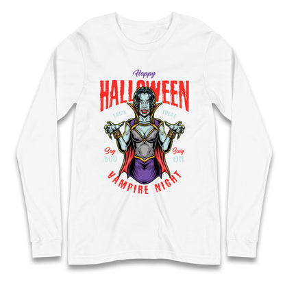 Halloween Vampire Longsleeve T Shirt