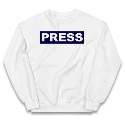 PRESS Palestine Inspired By Journalist Motaz Azaiza Kids Jumper