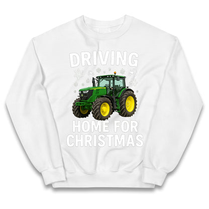 John Deere Tractor Christmas Kids Jumper