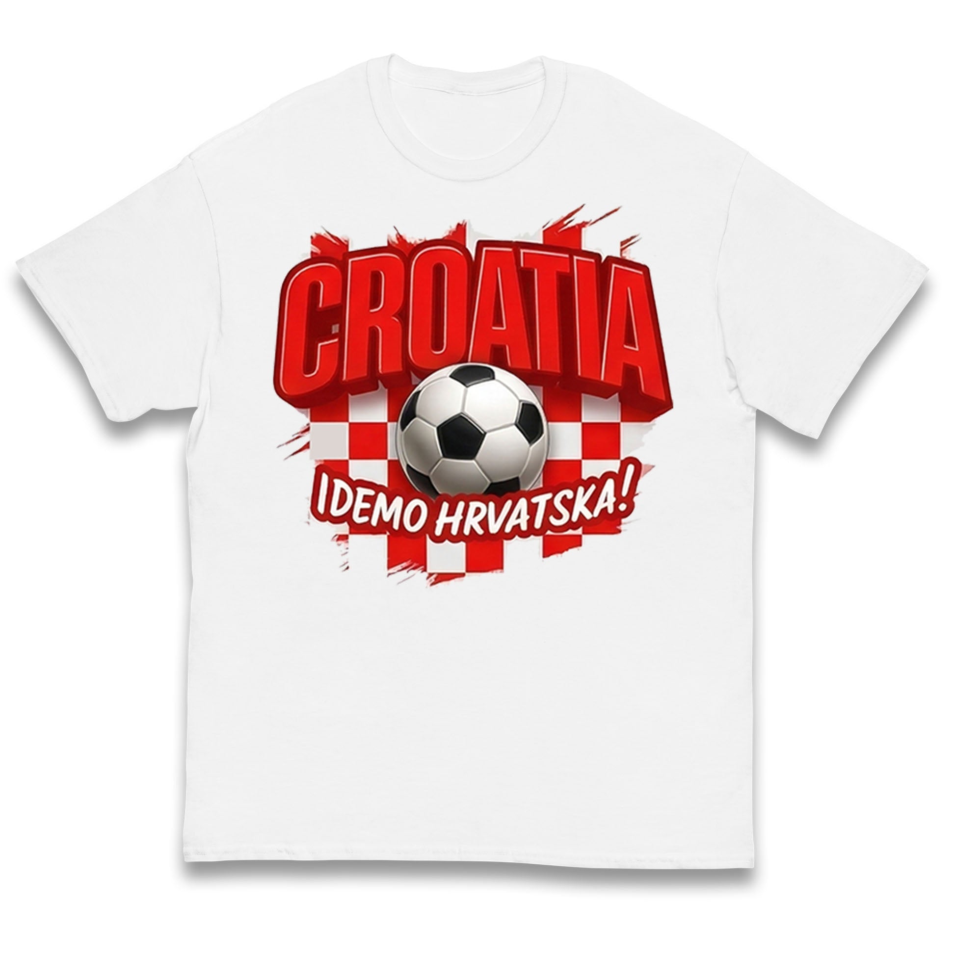 Croatia Retro World Cup Kids T Shirt 