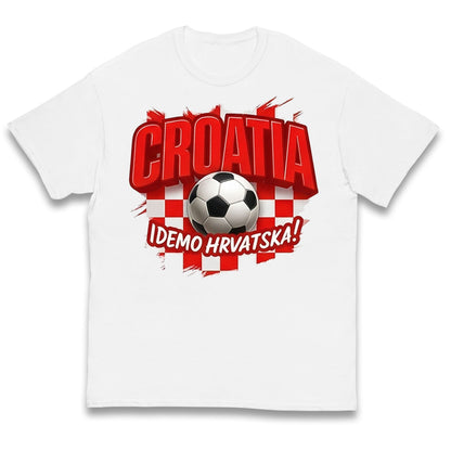 Croatia Retro World Cup Kids T Shirt 
