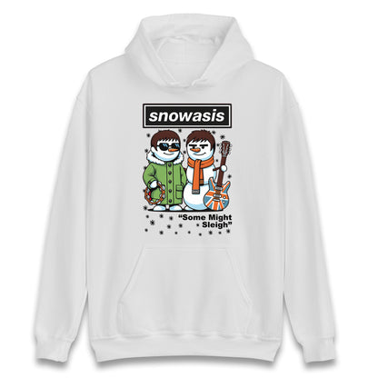 Funny Snowasis Might Sleigh Xmas Music Hoodie