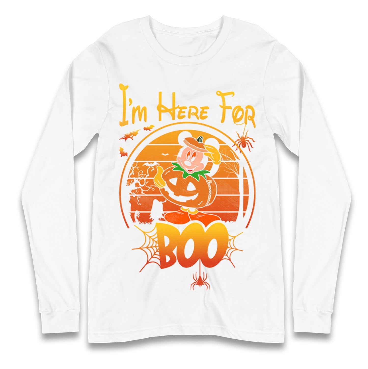Mickey Mouse Im Here For Boo Halloween T Shirt
