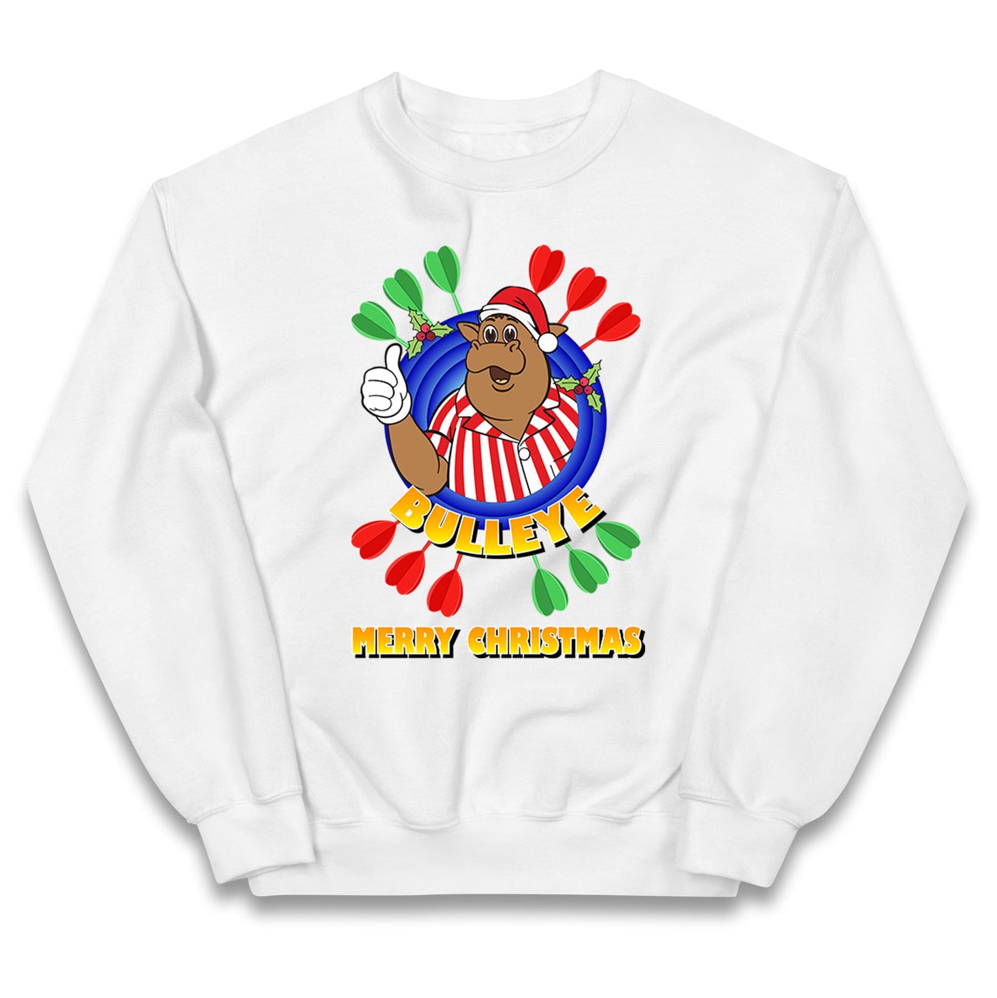 bullseye dartboard christmas jumper
