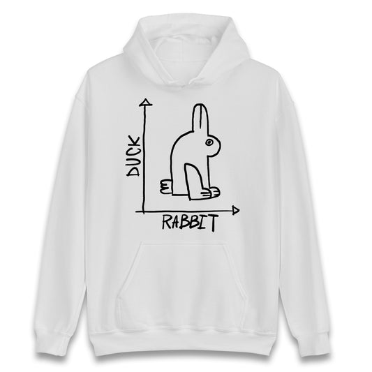 Funny Rabbit Duck Design Cotton Hoodie