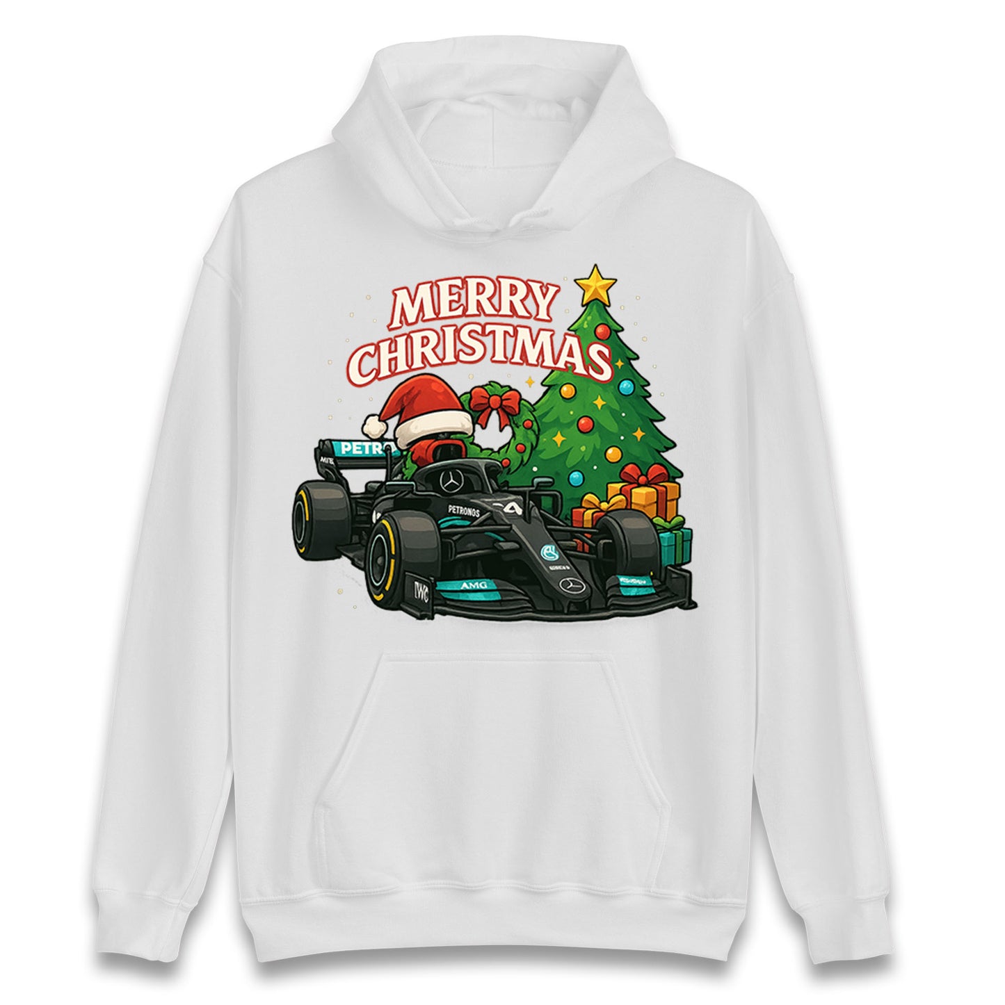 Mercedes F1 Christmas Hoodie