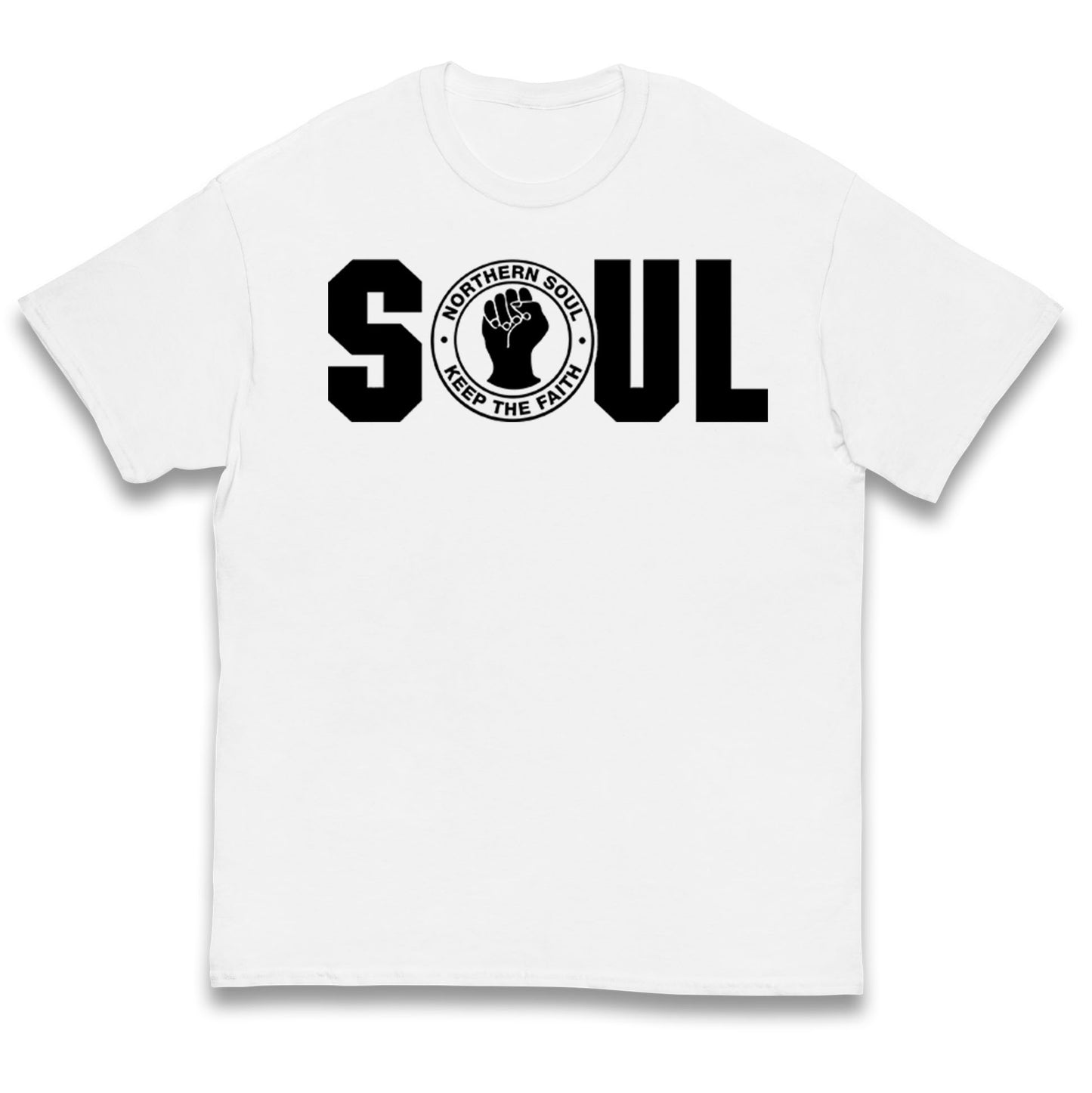 Northern Soul Keep The Faith Logo Kids T Shirt