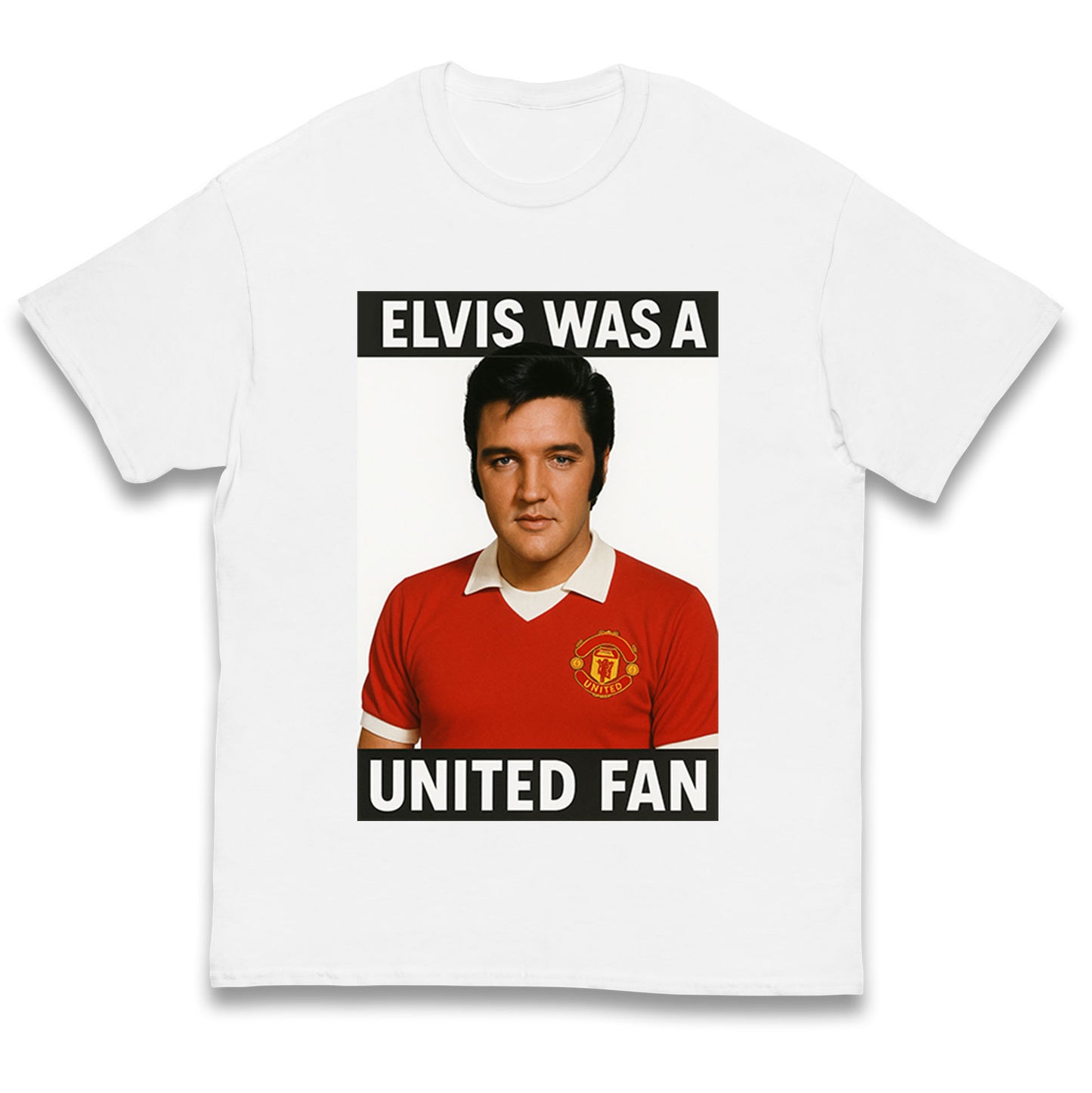 Elvis Presley Mnchester United Kids T Shirt