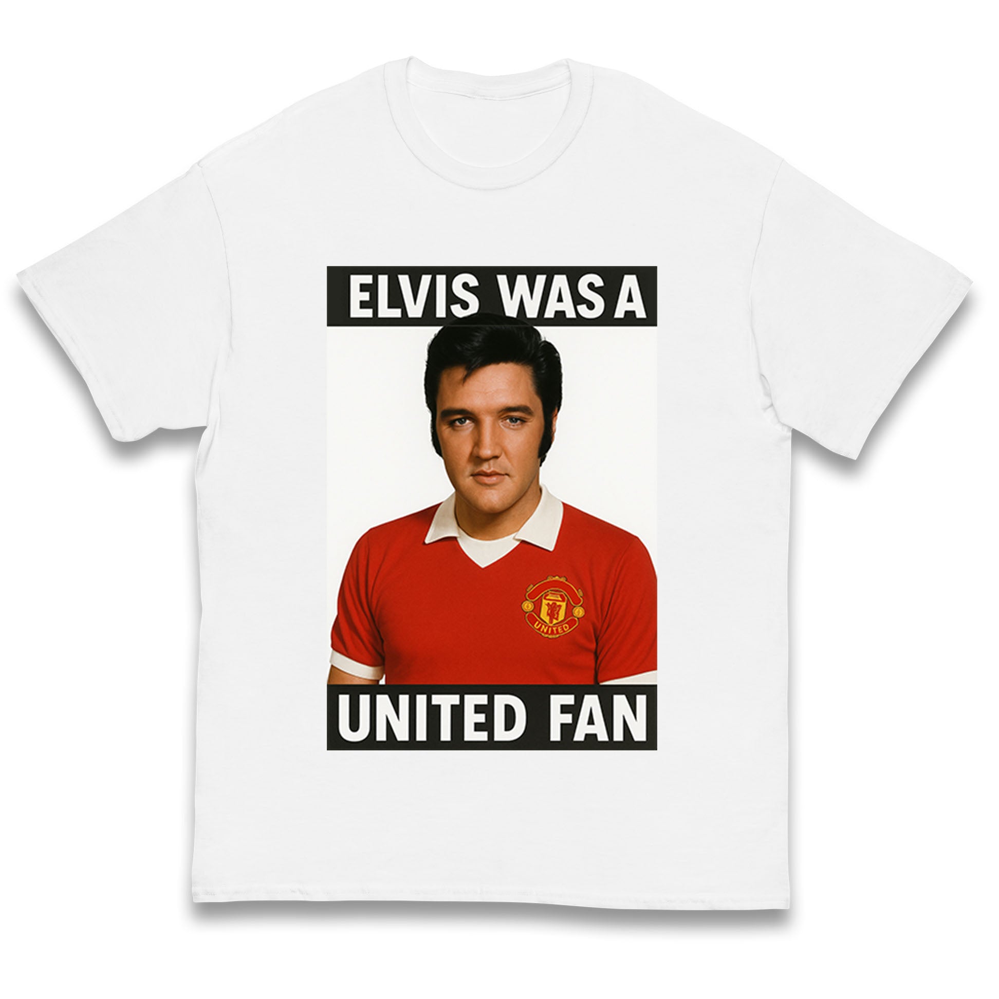 Elvis Presley Mnchester United Kids T Shirt