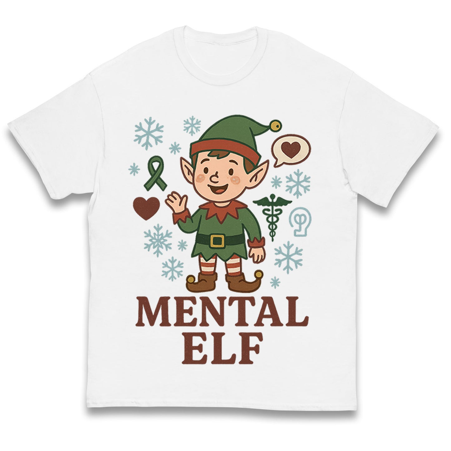Mental Health Christmas Kids T Shirt