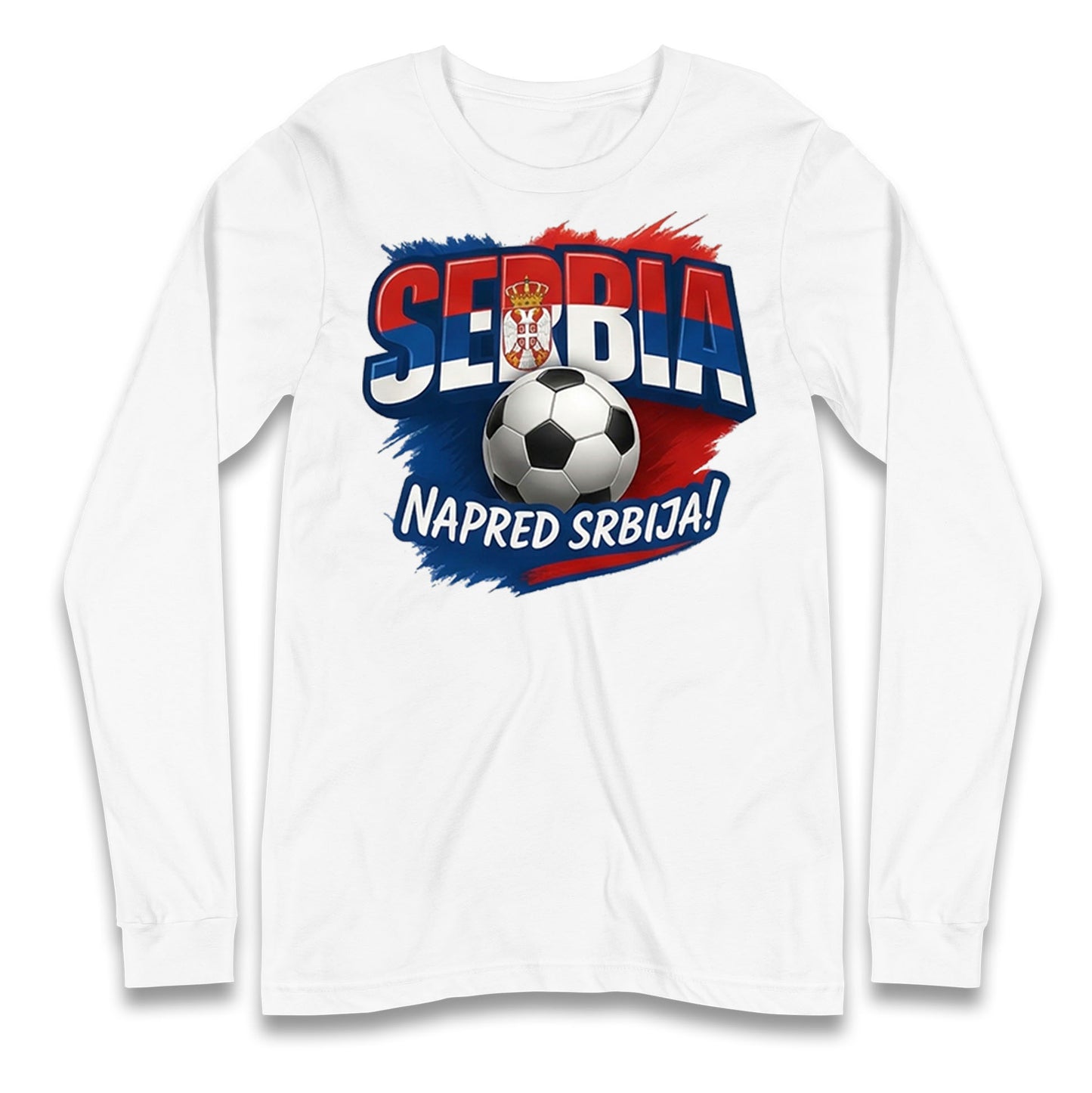 Serbia Retro World Cup Longsleeve T Shirt