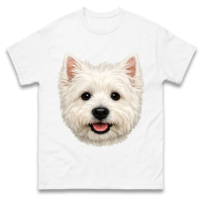 West Highland White Terrier Dog Face T Shirt