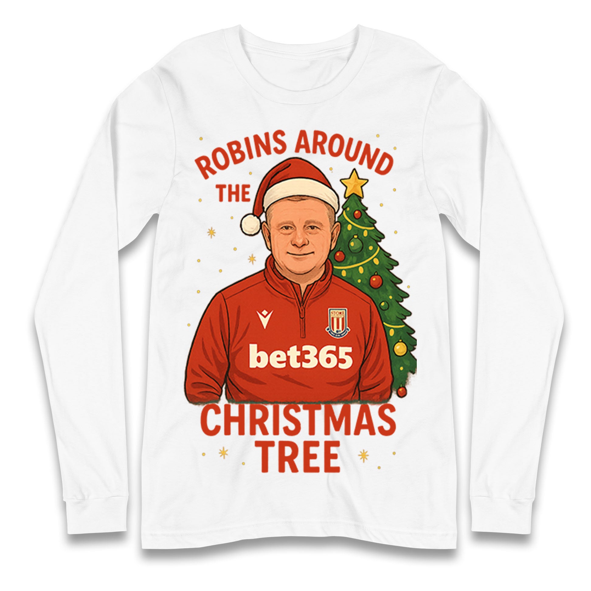 Stoke City Christmas Longsleeve T Shirt 