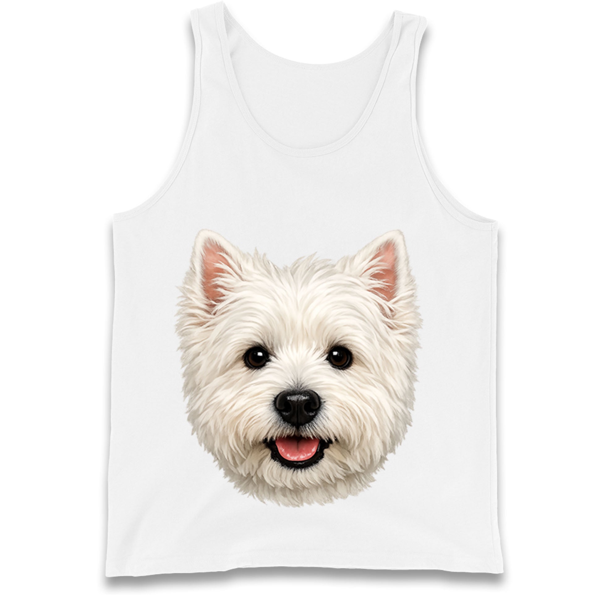 West Highland White Terrier Dog Face Tank Top
