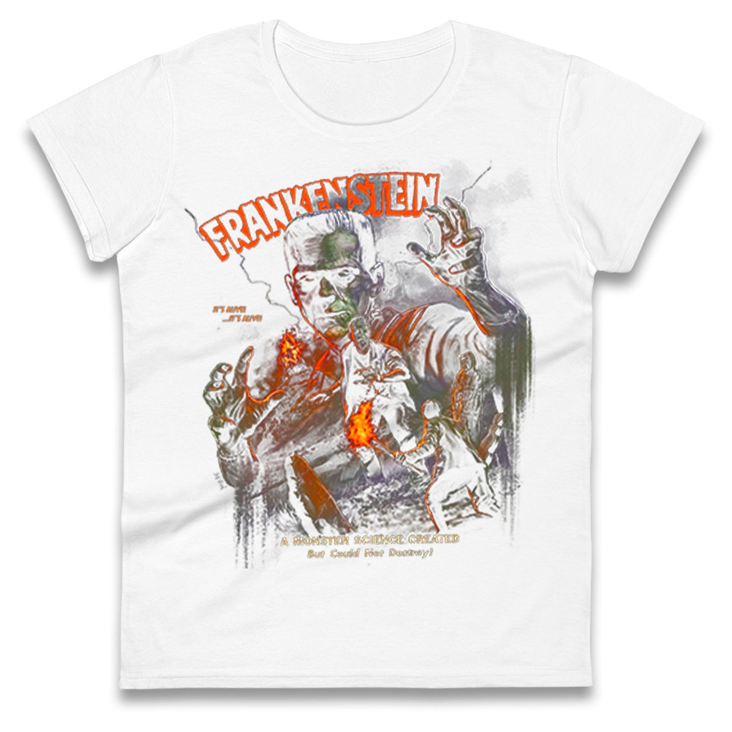 Frankenstein It's Alive Ladies T Shirt