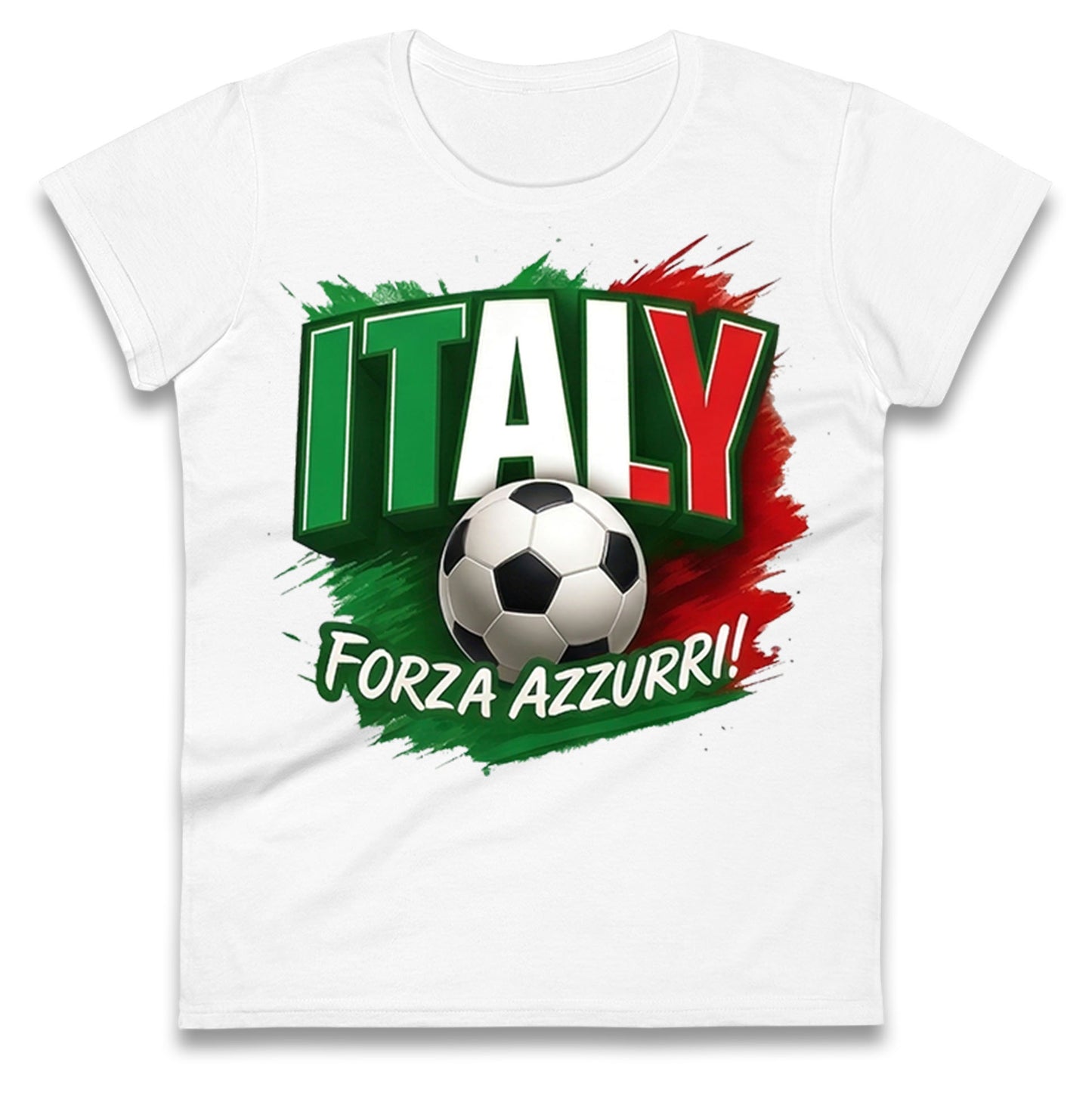 Italy Retro World Cup Ladies T Shirt 