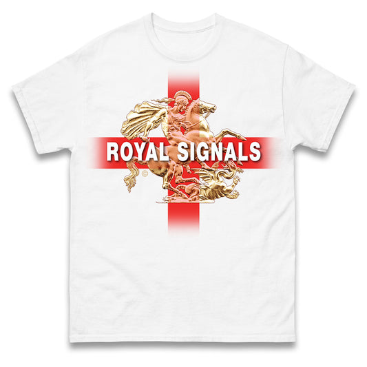 Royal Signals St George and The Dragon Mens Tee Top