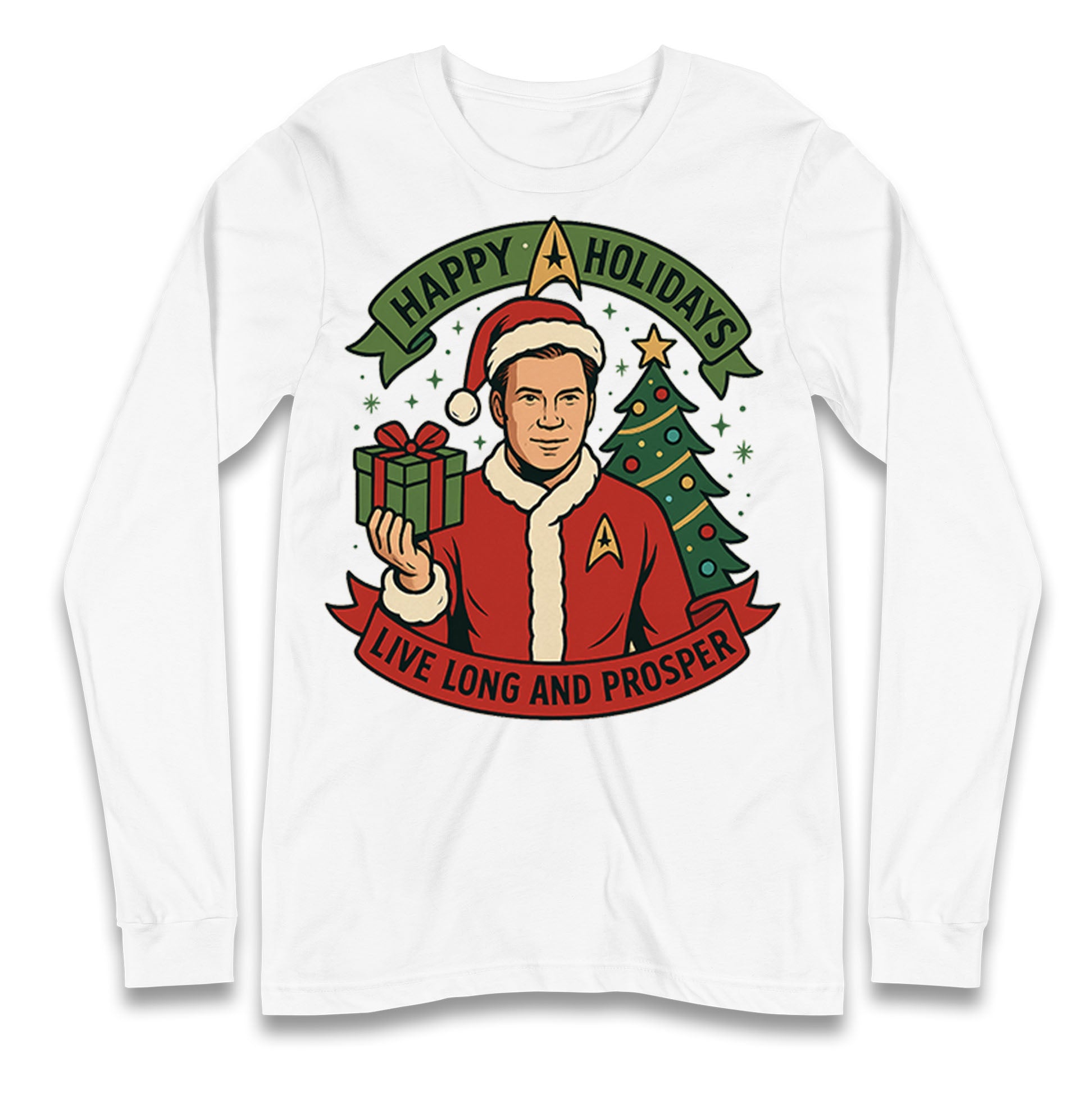 Star Trek Christmas Longsleeve T Shirt