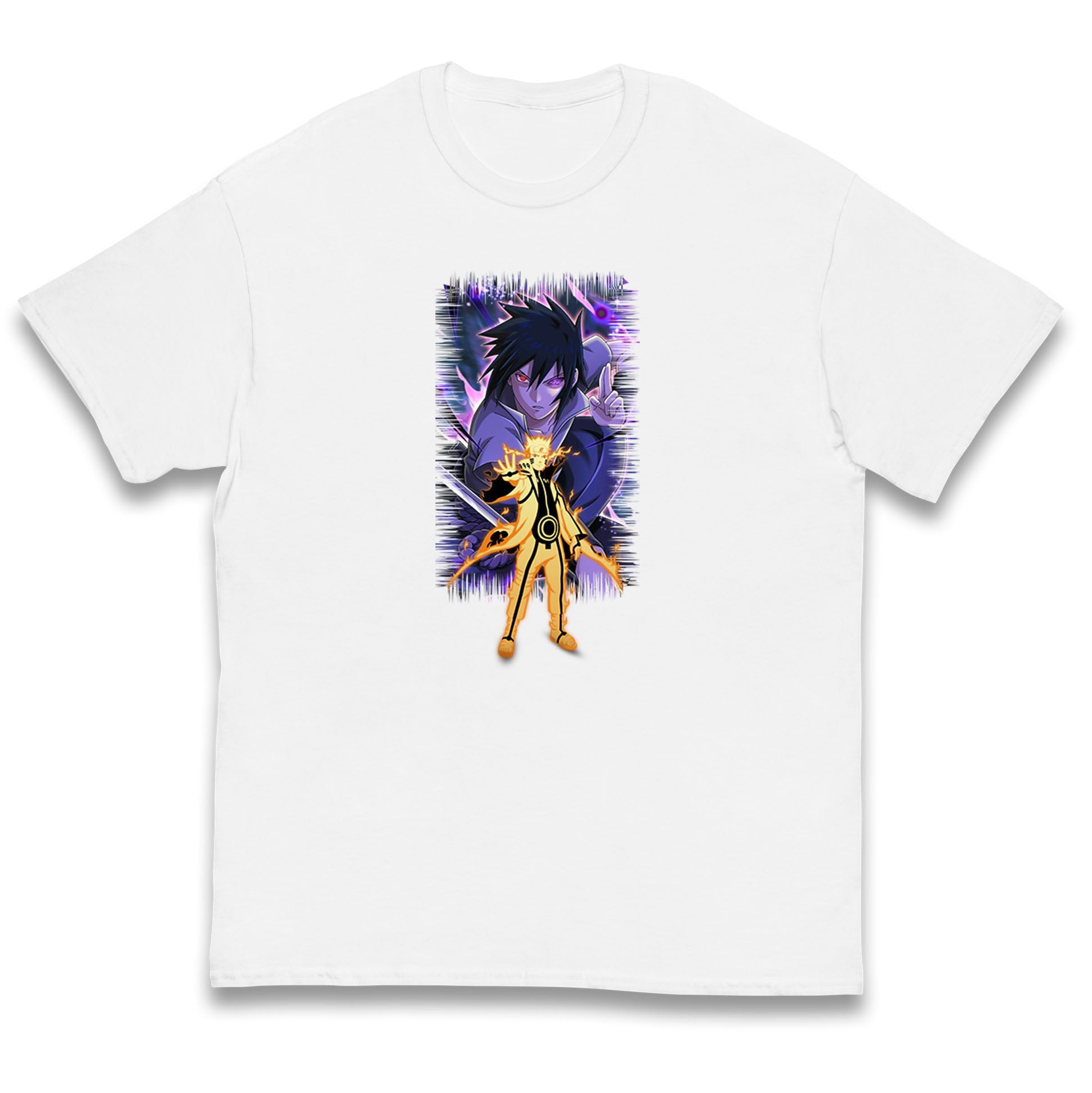 sasuke uchiha and naruto uzumaki t shirt