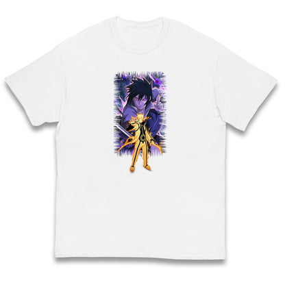 sasuke uchiha and naruto uzumaki t shirt