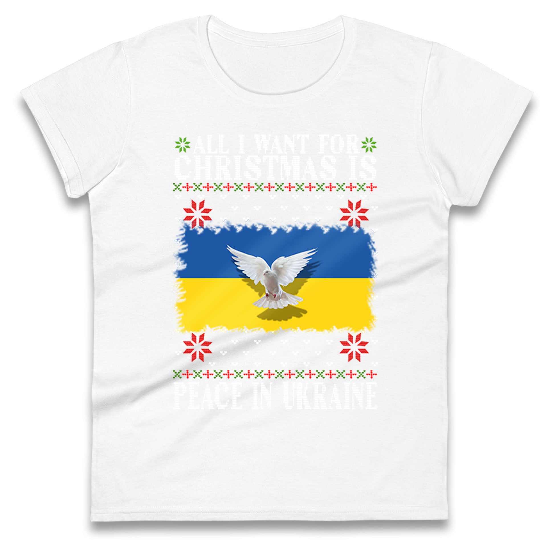 peace in ukraine womens t shirt