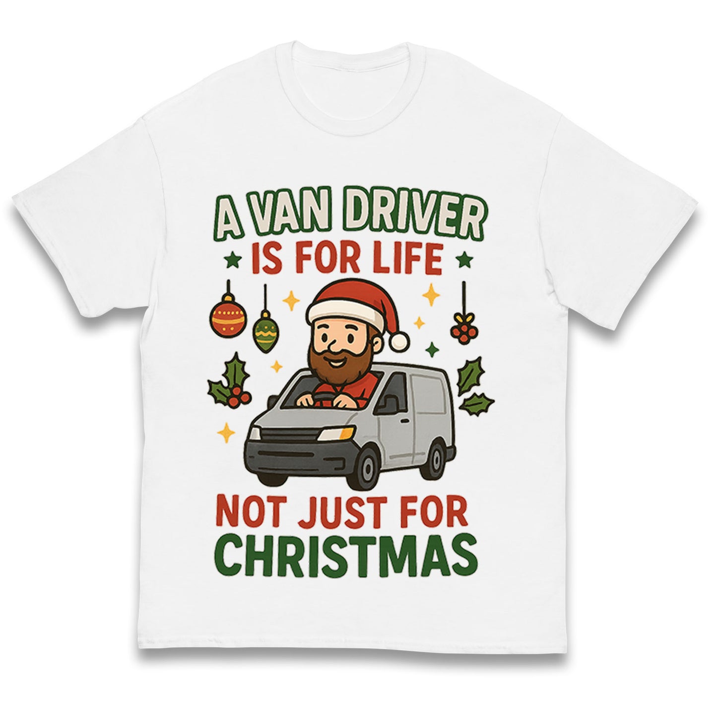 Van Driver Christmas Kids T Shirt