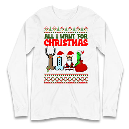 All I Want For Christmas Funny Adults Joke T Shirt