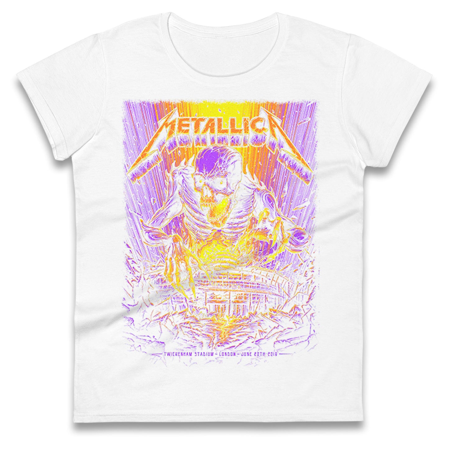 Metallica Twickenham Stadium Ladies T Shirt
