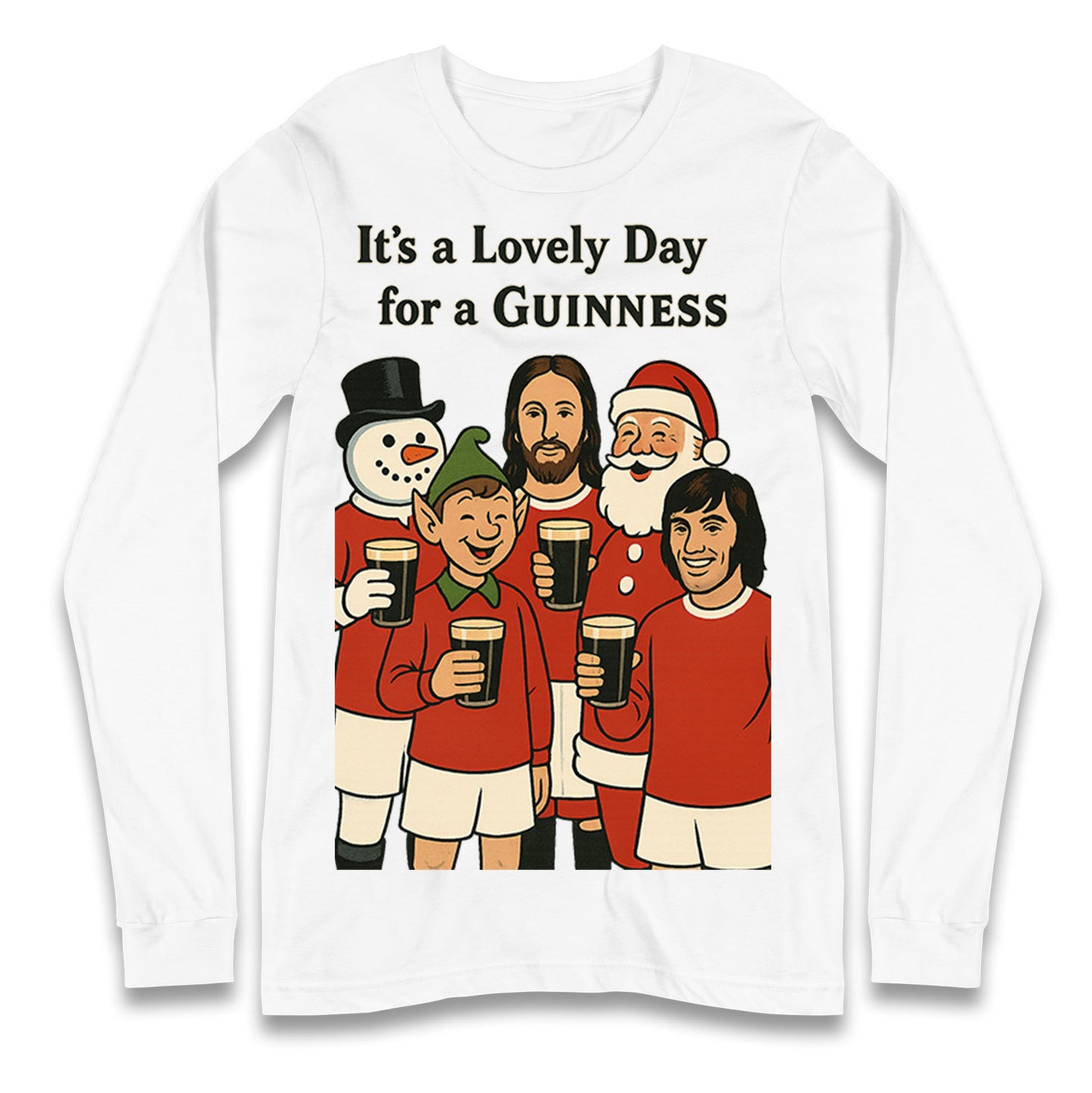 Man United Christmas Longsleeve T Shirt