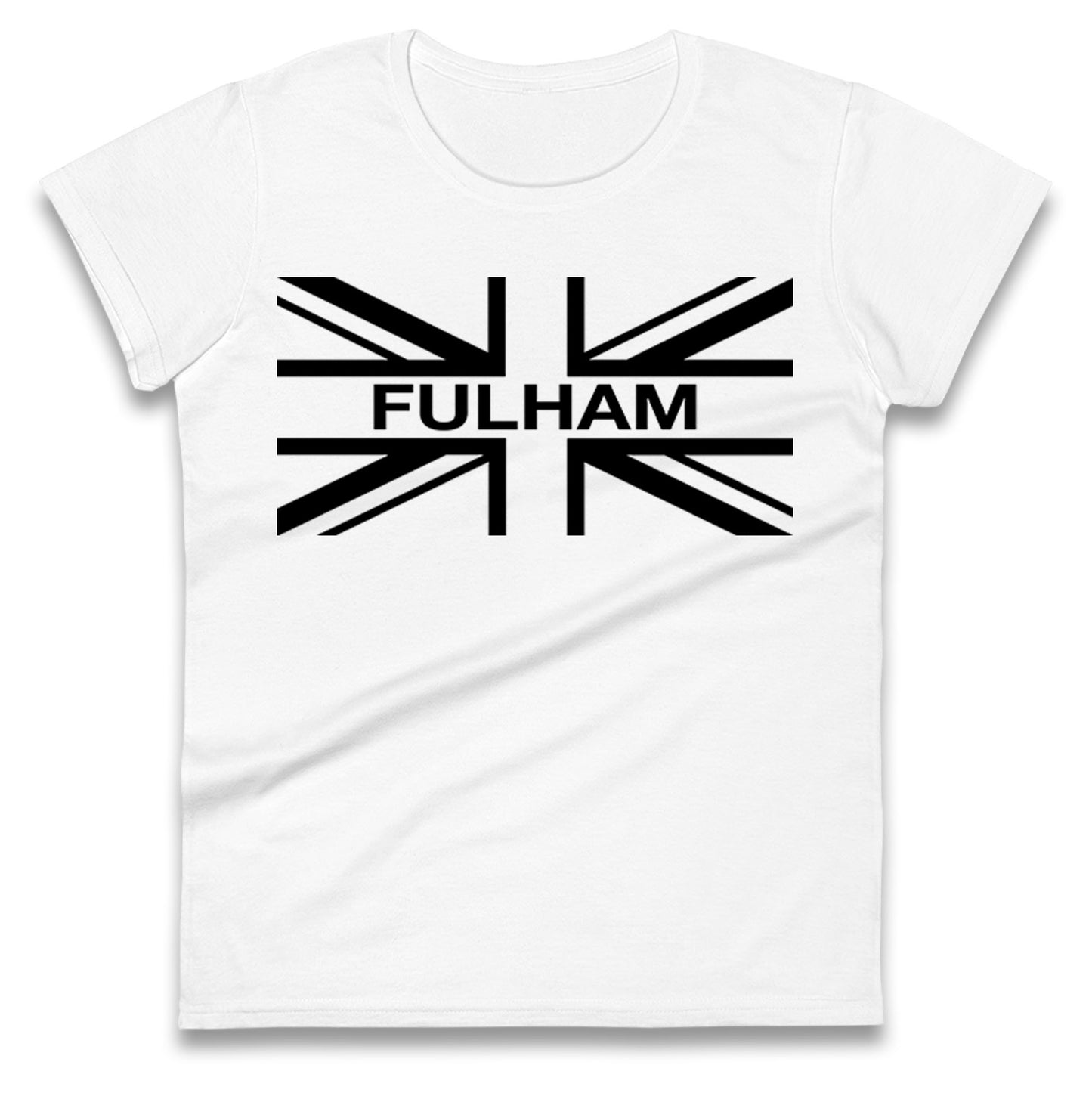 Fulham Football Flag Ladies T Shirt