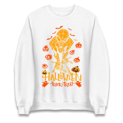 Spiderman Trick Or Treat Halloween Sweatshirt
