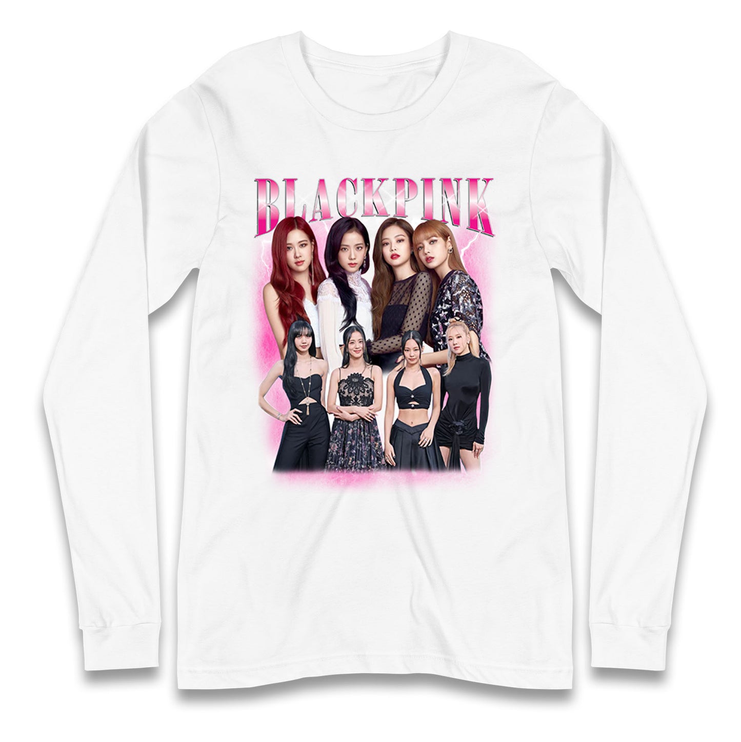 Black Pink Longsleeve T Shirt
