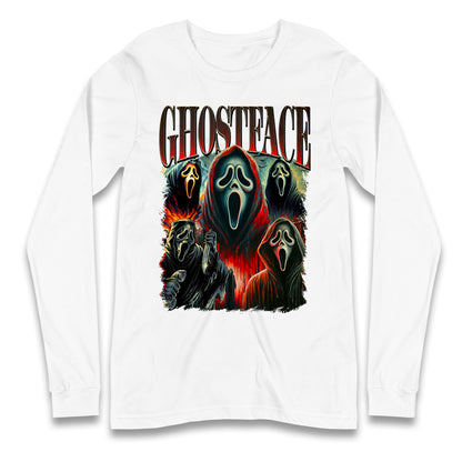 Ghost Face Halloween Bootleg Long Sleeve T Shirt