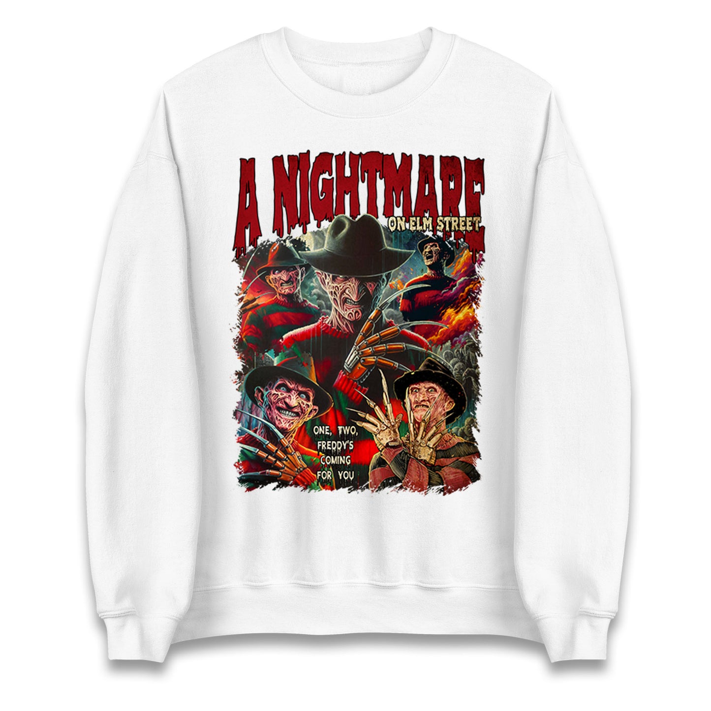 Al Nightmare on Elm Street Freddy Krueger Sweatshirt