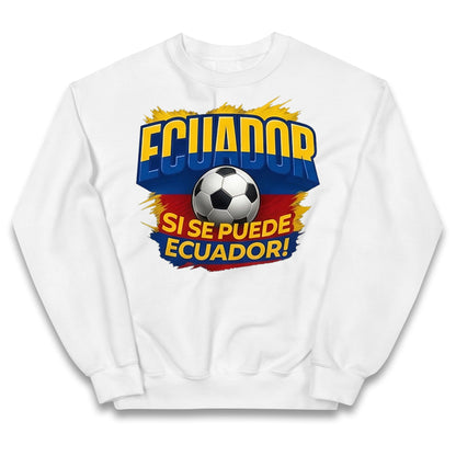 Ecuador Retro World Cup Kids Jumper