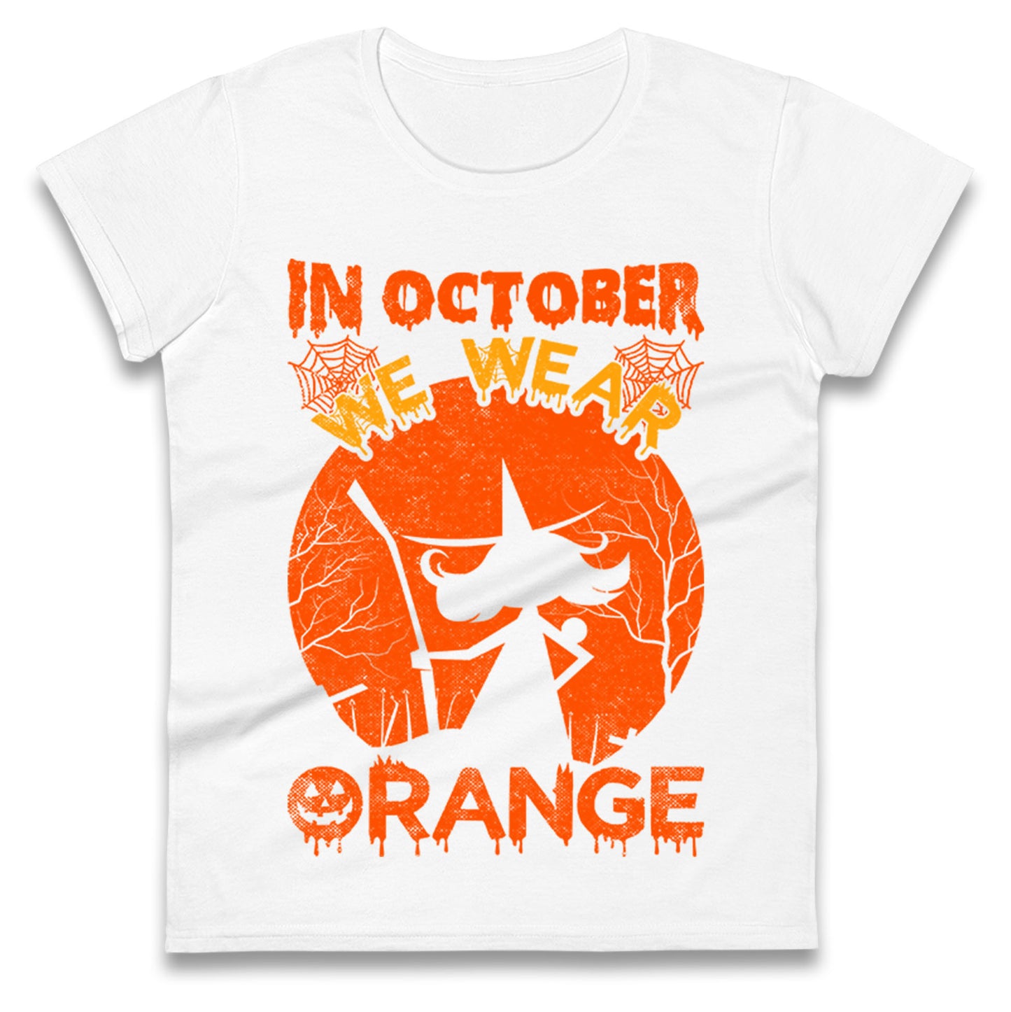 In October We Wear Orange Halloween t shirt
