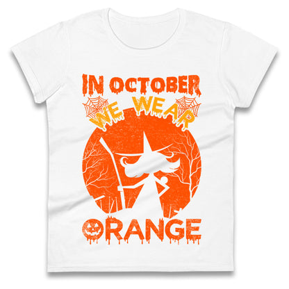 In October We Wear Orange Halloween t shirt
